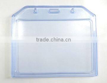 visiting necklace metal business pu plastic id card holder