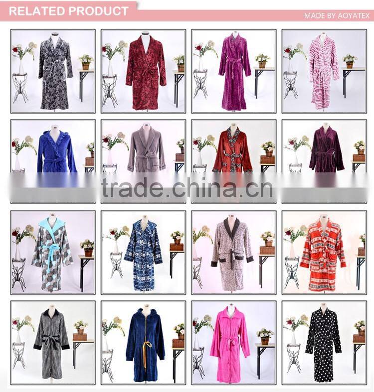 China factory high quality 100% cotton waffle bathrobe