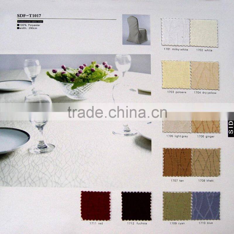Factory Wholesale hotel restaurant banquet party table linens white tablecloth wedding round table cloths for sale