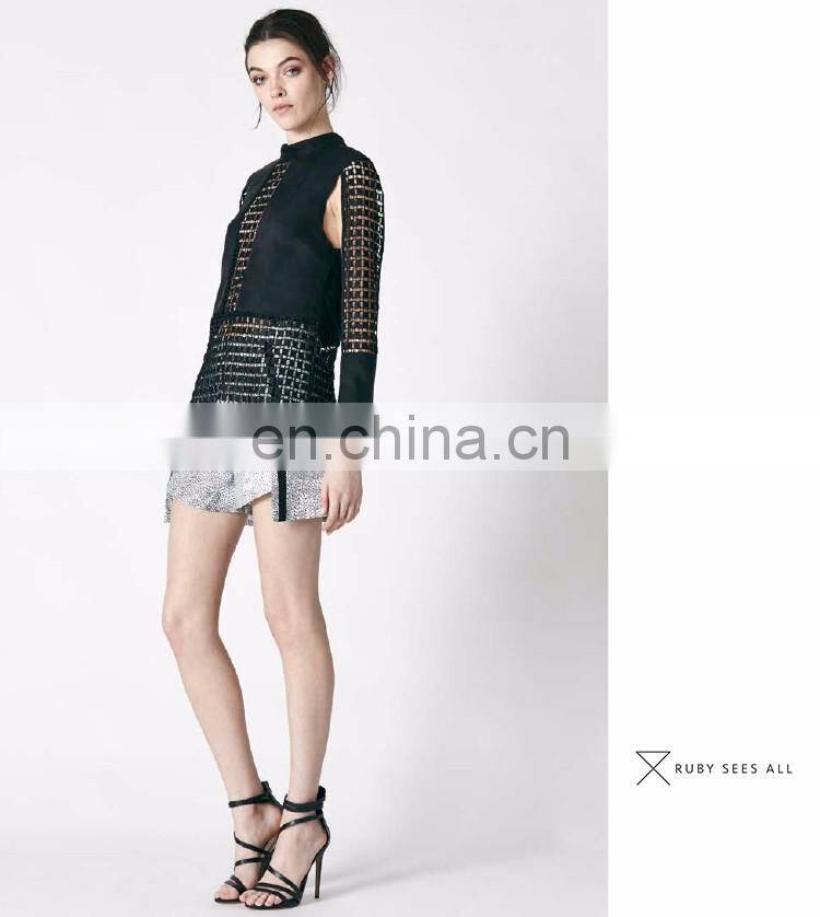 Super Floral Flowy White XO Shorts