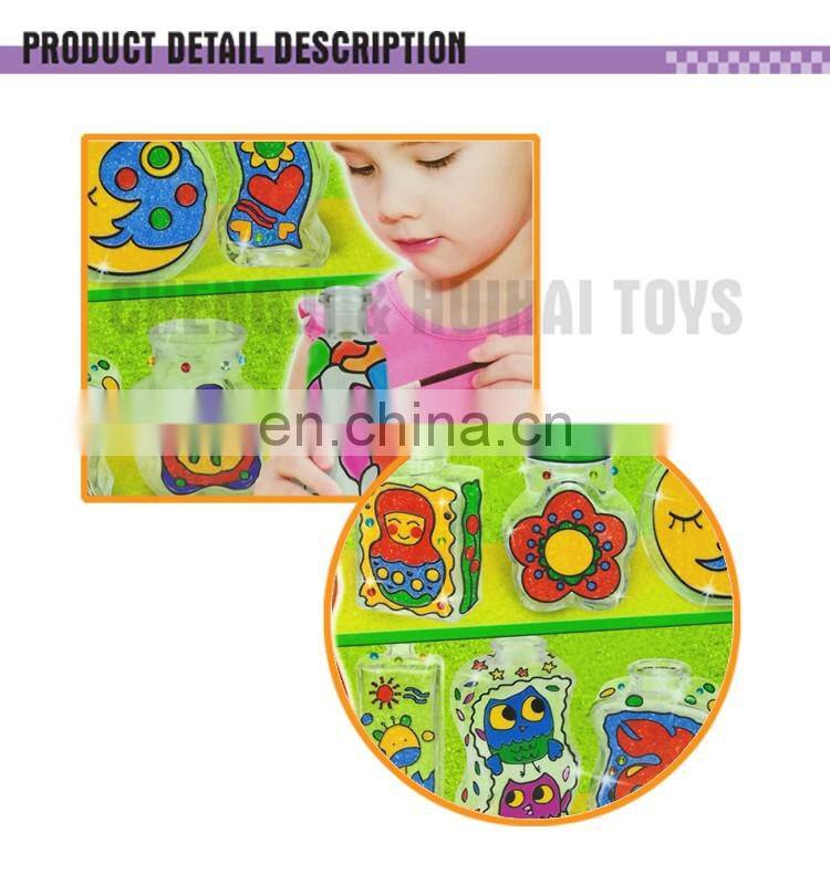 Educational play colorful educational glass bottle diy painting toys