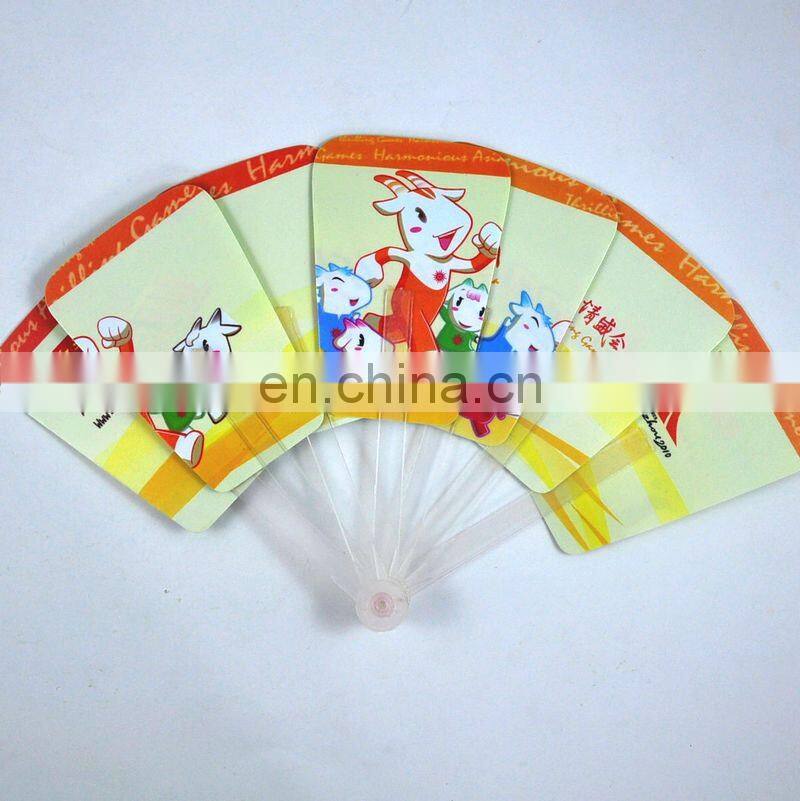 2017 Best selling on Alibaba custom plastic hand fan