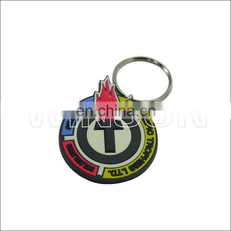 promotion soft pvc keyring/pvc key chain