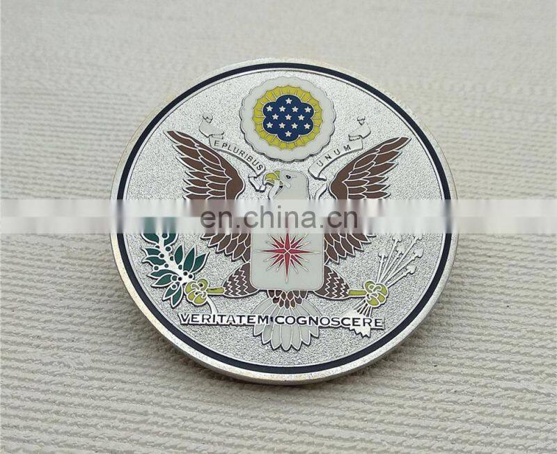 Gorgeous Latin style enamel coin