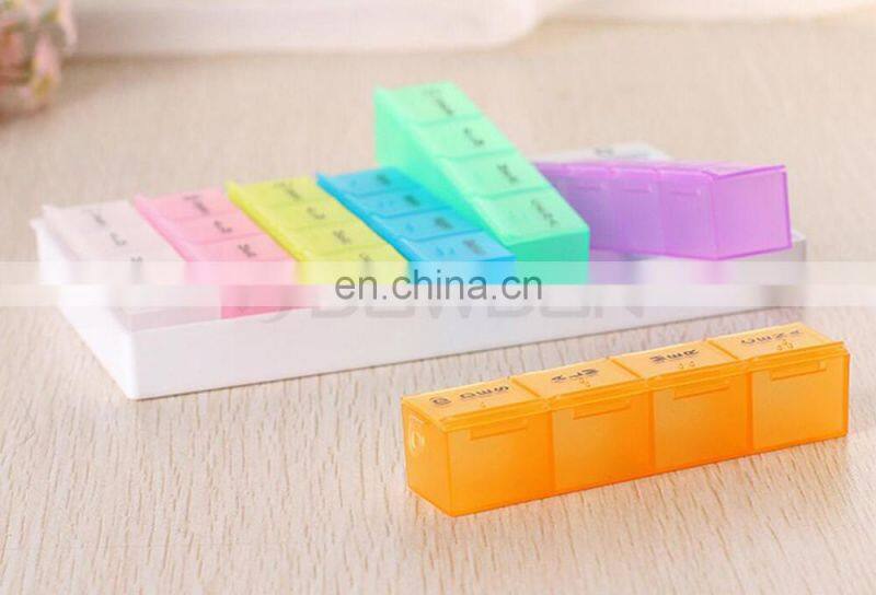 Promotion Gift Plastic Pill Storage Cases Colorful Medicine Box