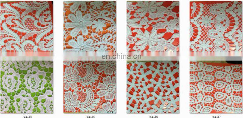 2016 classic arovane winnower popular desgn embroidery lace fabric milk poly