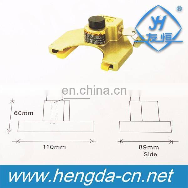 YH9009 High Security Caravan Truck Trailer Hitch Lock With Key