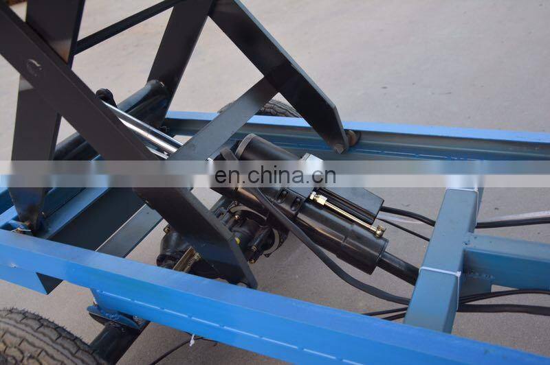 Customize multi-function electric lift flat cart trolley price
