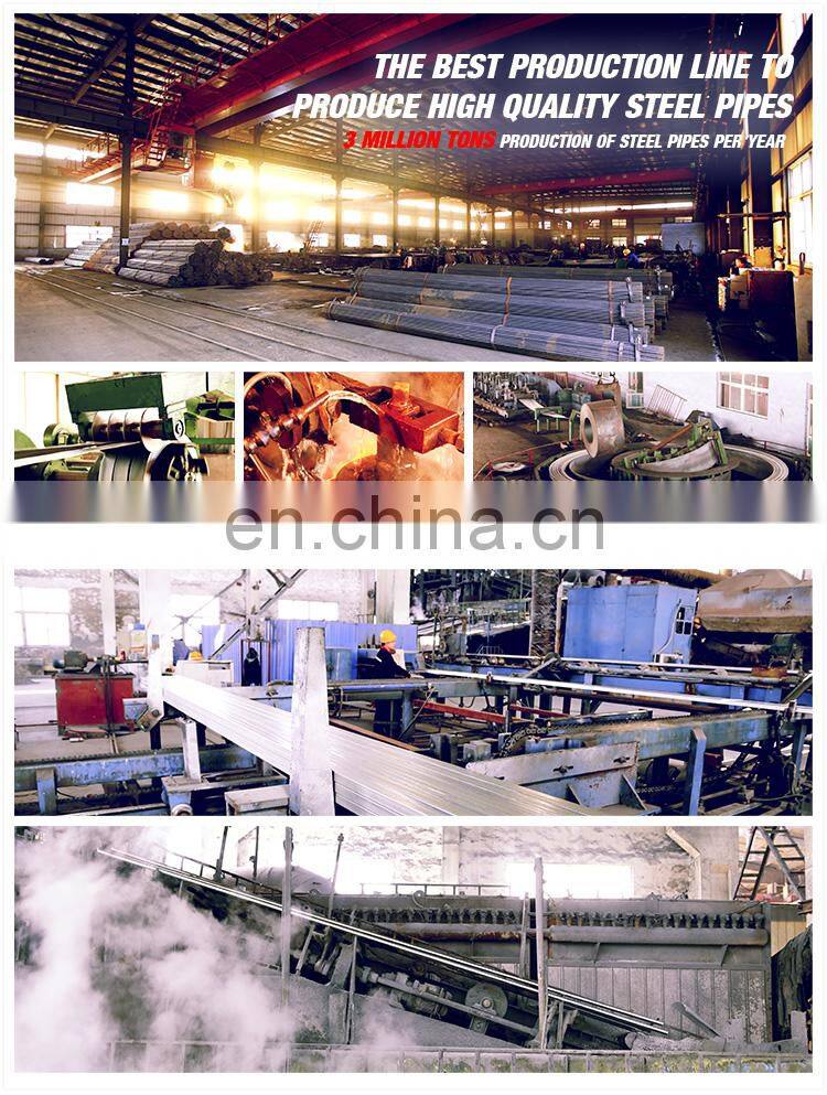 Q235 Q345 ASTM A53 ERW black welded steel pipe