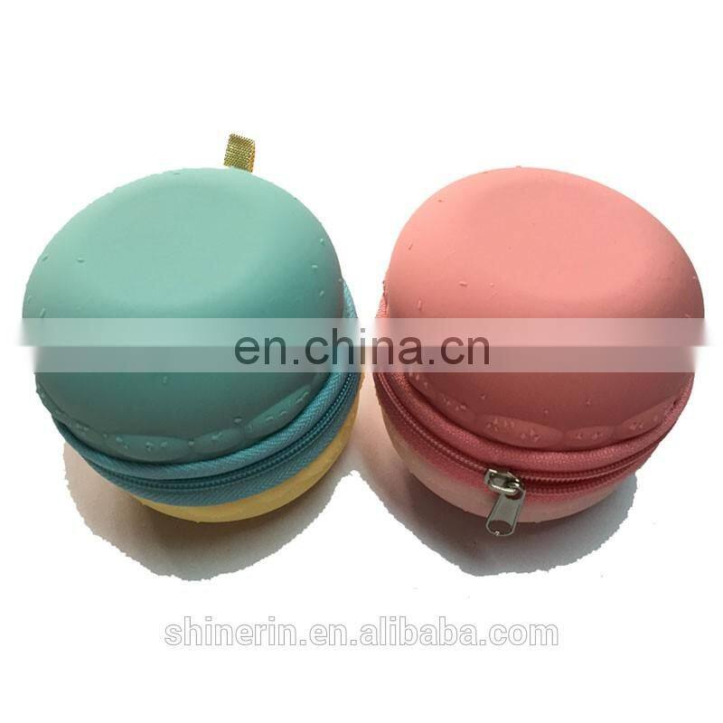 Round MacaronCoin Bag Custom Women Clutch Purse Fashion Girls Silicone Wallet