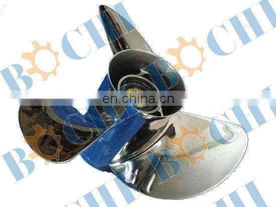 Yacht stainless steel 3 blade 15 inch outboard marine propeller