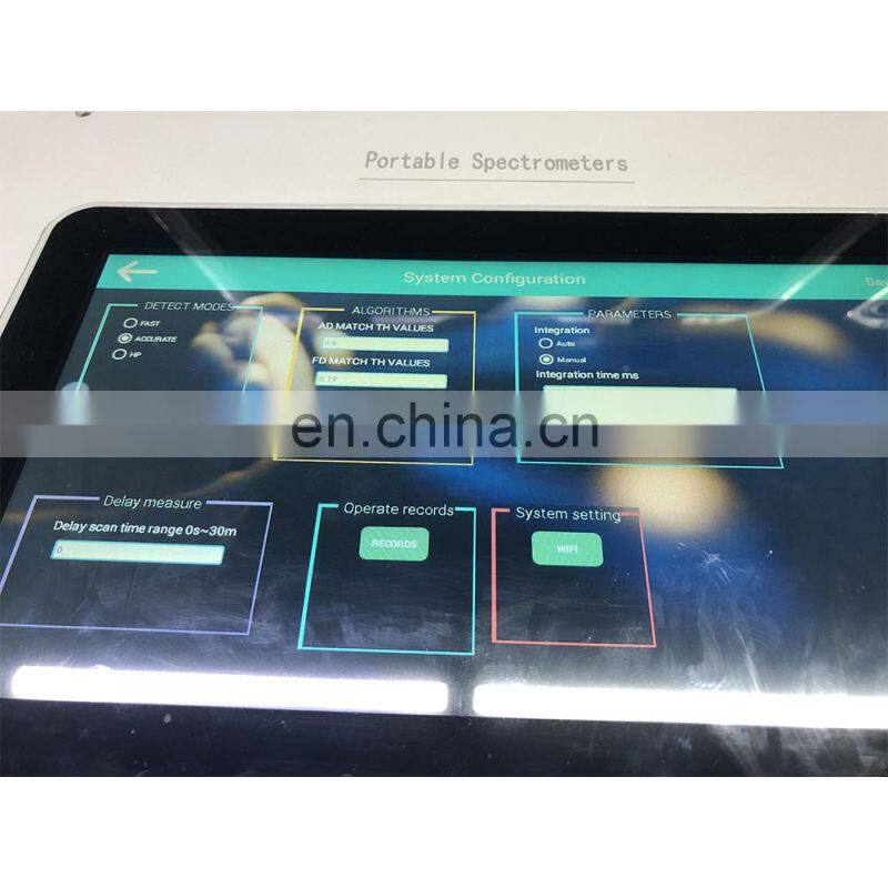 Raman portable spectroscopy with TEC cooling