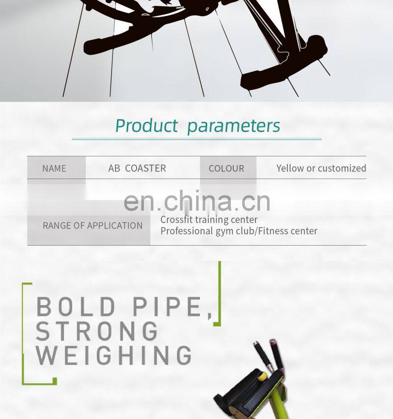 factory body sports equipment hot sale gym Commercial cardio exercise  AB coaster