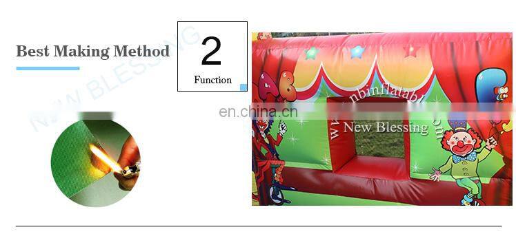 Clown theme inflatable land slide,commercial giant inflatable slide for sale