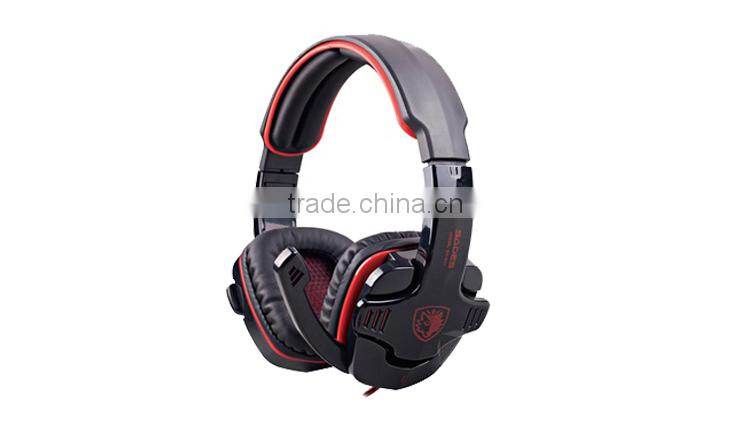 Comfortable 3.5mm Stereo Gaming Over-Ear Headphone Headset with Mic for PC Computer Game With Noise