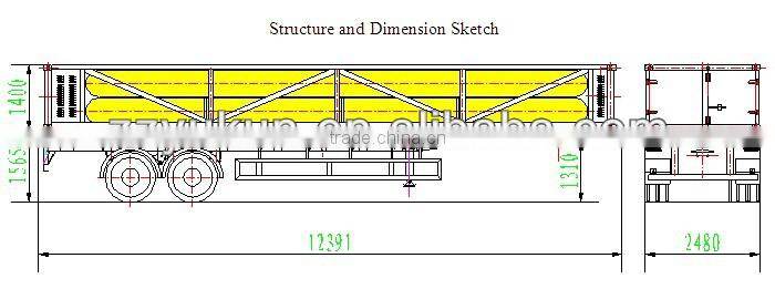 high quality container trailer