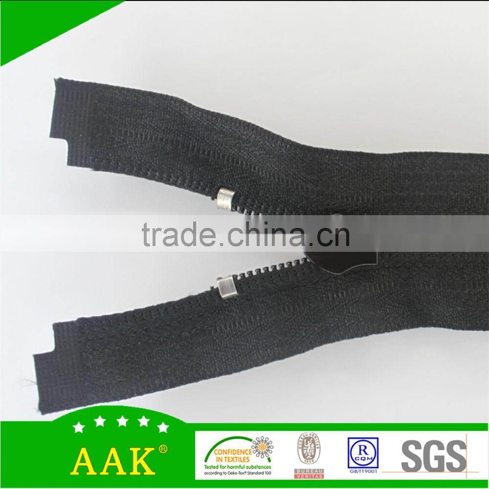8#Open end nylon separating zipper
