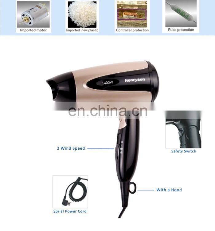 Professional Foldable Electric 1600W Hair Dryer for Hotel Products