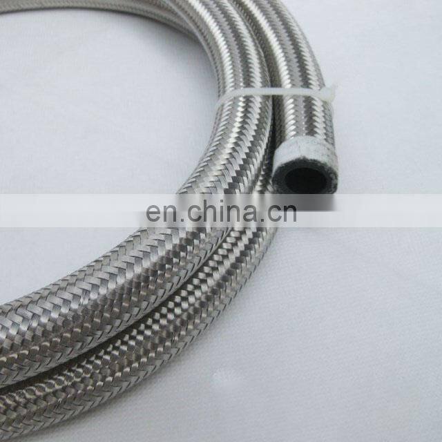 Double Soft Stainless Steel Braided Hose modified car oil cooler tubing knitted net high temperature resistance