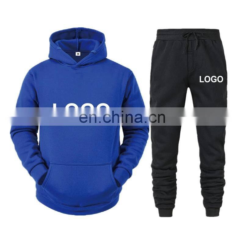 Men's and women's pullover casual gym sport wool hoodie Winter High Quality Hoodie set