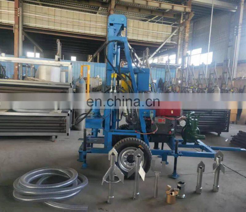 Africa hot selling professional quality 100m small portable water well drilling machine with electric starter