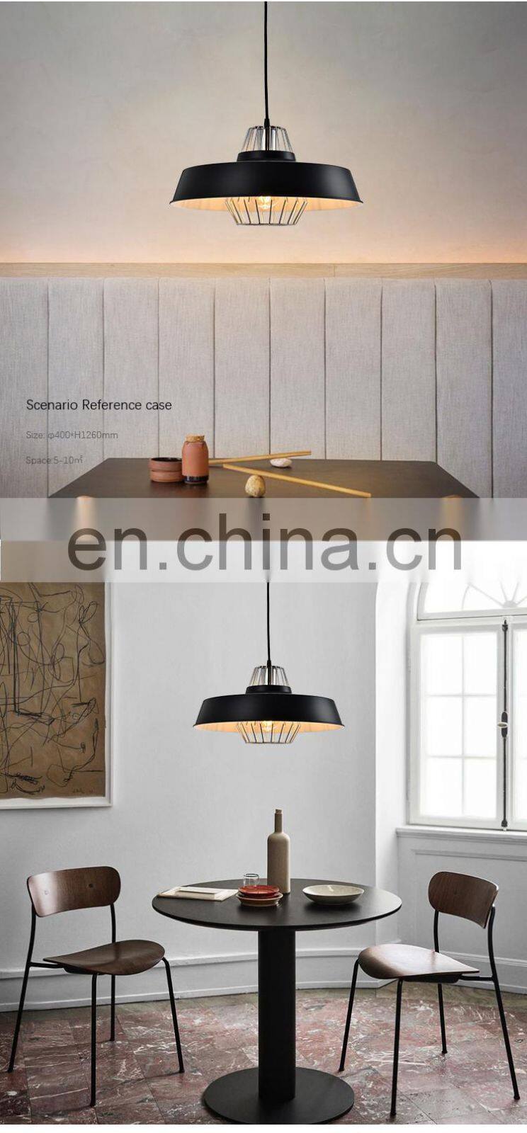 HUAYI Colorful Design Iron Material 60W Indoor Living Room Modern Decoration LED Pendant Light