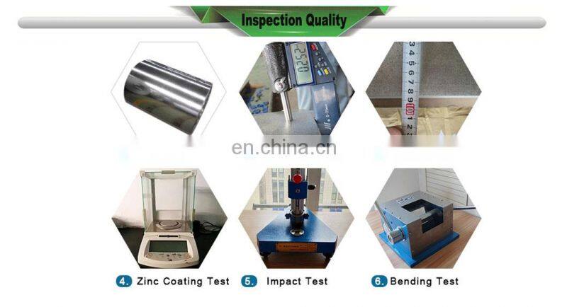201 series light quality stainless galvanized galvalume steel sheet for Spain Building Material