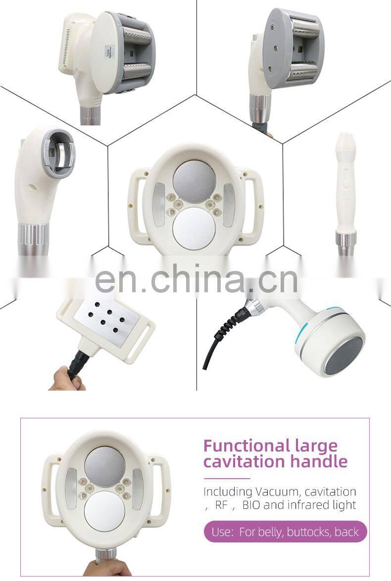 V10 body slimming machine double 40K cavitation infrared light RF bio vacuum roller machine for fat reduction