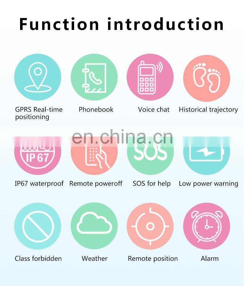 New product w ith camera SOS calling Safety Zone, IP67 waterproof pedometer sports gps tracking kids smart wrist watches