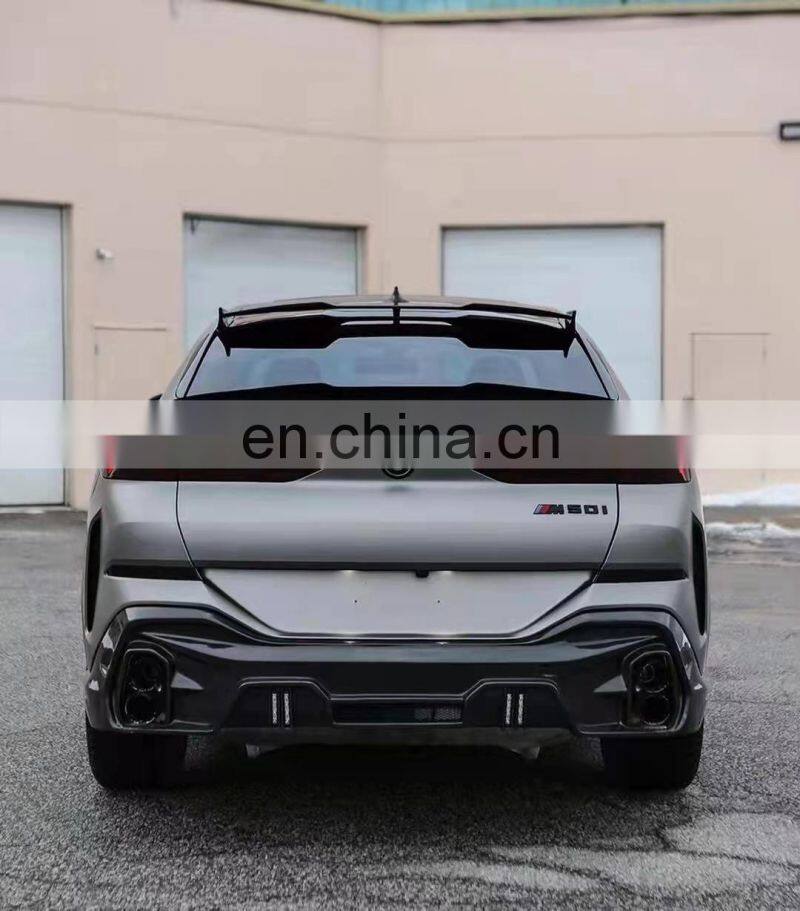 Runde Top Quality Carbon Fiber For BMW X6 G06 Larte Design Style Body Kit Front Lip Rear Bumper Side Skirt Grille Spoiler Hood