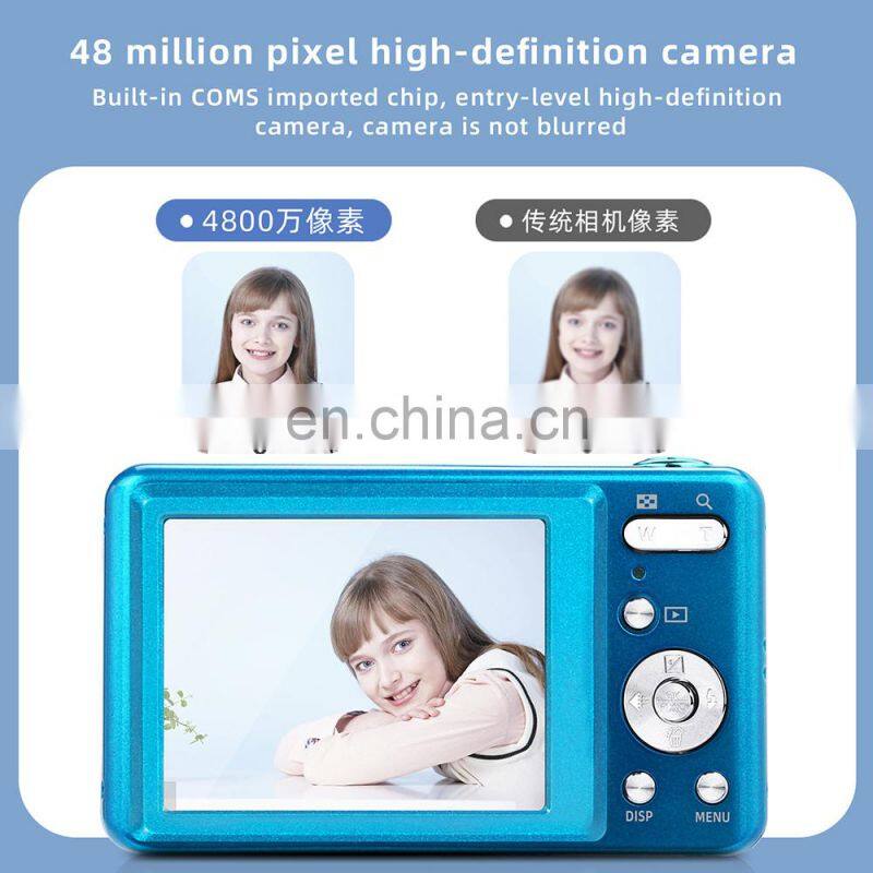 Amazon hot sale 2.7 inch LCD Screen 48.0 Mega cheap 1080P compact children digital camera photo for kids
