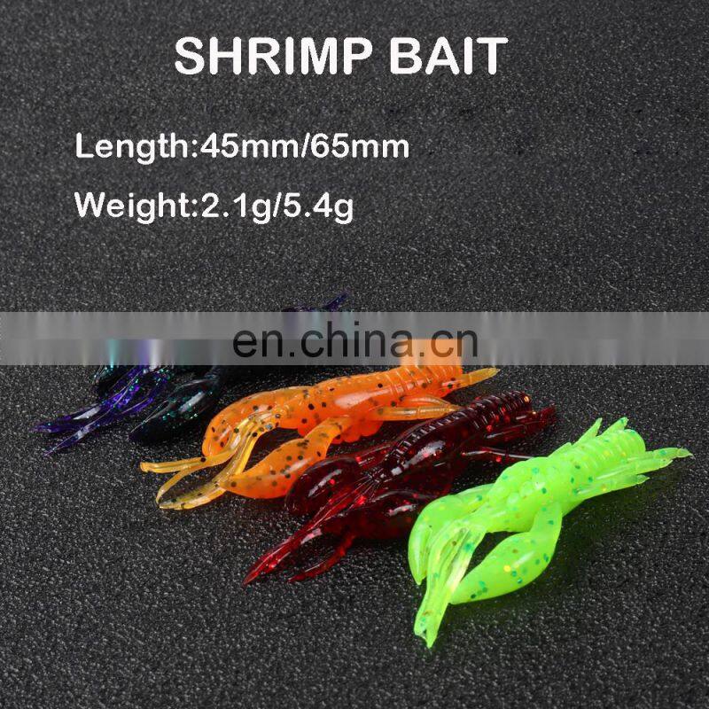 JOHNCOO Shrimp Soft Lure Fishing Bait Soft Bait Shrimp 4.5cm 2.1g Fishing Lures Fishing Baits