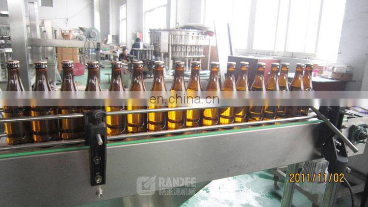 Automatic small glass beer bottle filling machine plant / manufacturer