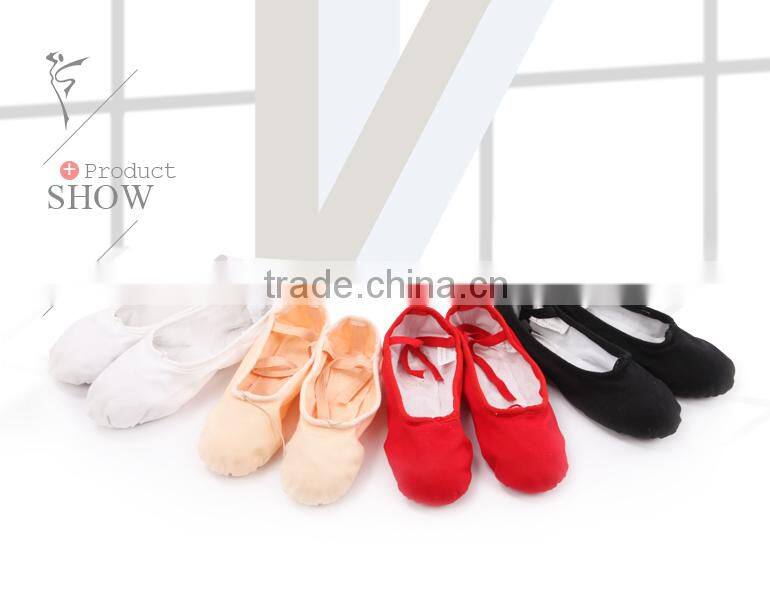Wholesale Split-sole Soft Canvas Ballet Shoes