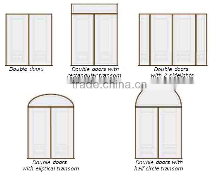 Superior Quality Front Entry Wrought Iron Patio Doors