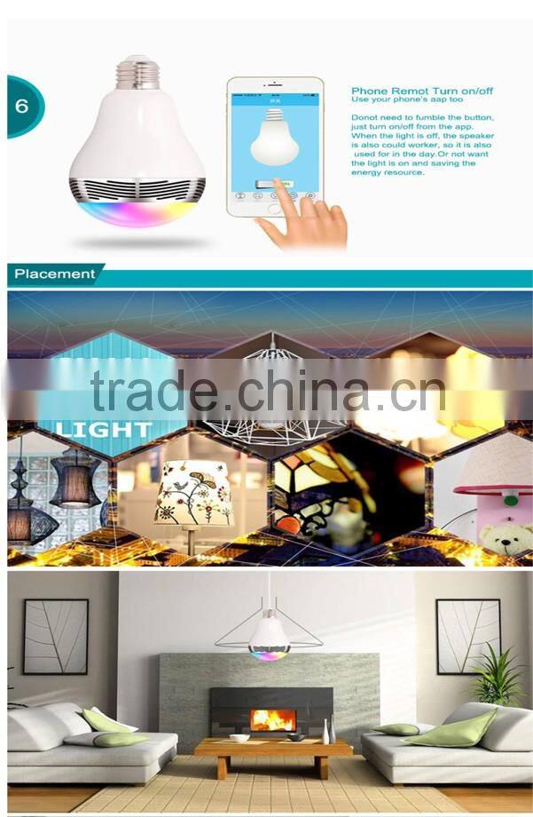 super hot 2016 dj bluetooth speaker,wireless led bulb speaker,powered speaker