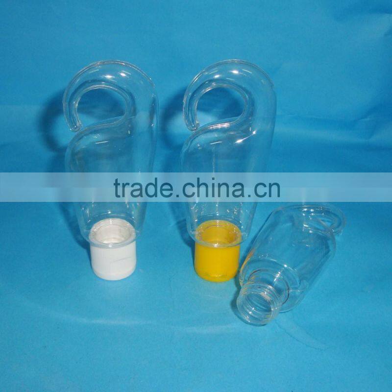 Plastic clear foam bottle with silicone foam pump for personal face washing/ 30mm 43mm closure foam pump