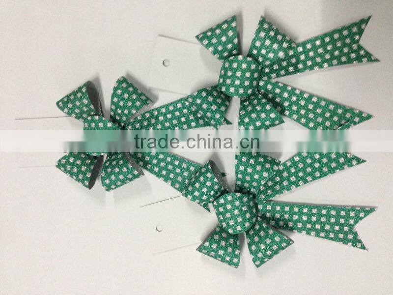 Beautiful White Printed& Embossed PP Butterfly Pull Bow/Curly Ribbon Butterfly bow/Star Ribbon Bow/Fancy Ribbon bow