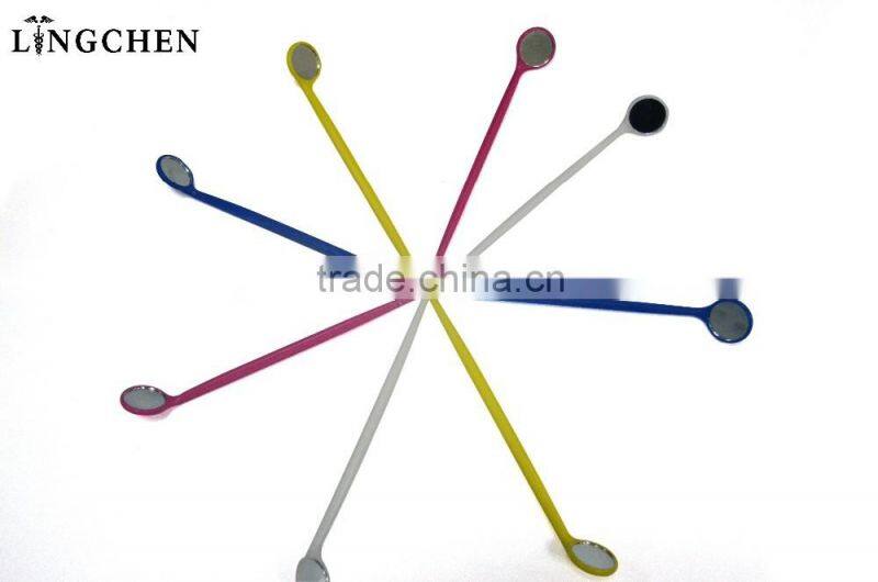 High quality Dental disposable package set have colorful waterproof dental bib,mouth mirror , probe, tweezer