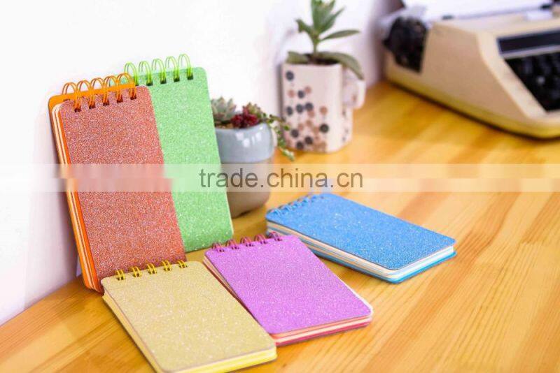 Shiny candy-colored powder fresh 48k coil notes Weight 0.18kg/pc size 80*16mm pocket size easy to carry design for young girl