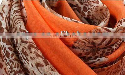 2013 new style custom colorful printed fashion leopard scarf