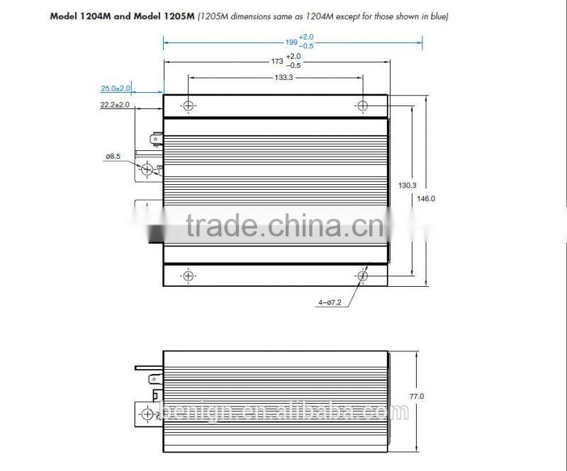 Industrial trucks, golf and utility vehicles with Curtis Model 1204M programmable series motor controllers