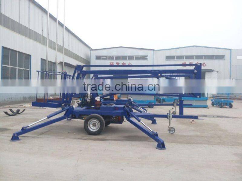 high quality boom lift/self-propelled articulated work platform used in highway