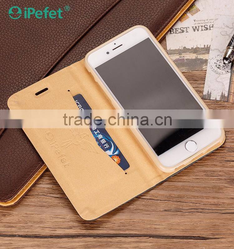 High Quality Luxury Customized Filp Mobile Phone Case For iPhone 6 Custom Plate