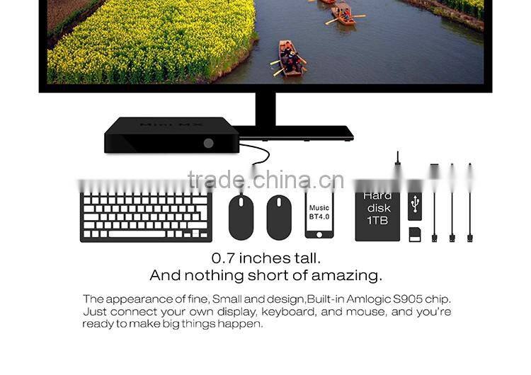 good price amlogic s905 mini mx firmware android 5.1 mini mx tv box