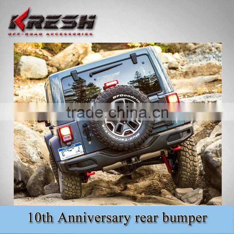 KRESH brand NEW design 4x4 SUV Rubicon 10th anniversary front bar for Wrangler 2007-2015JK with black color and steel material