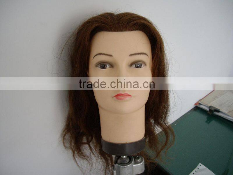 practice fiberglass mannequin head with remy human hair
