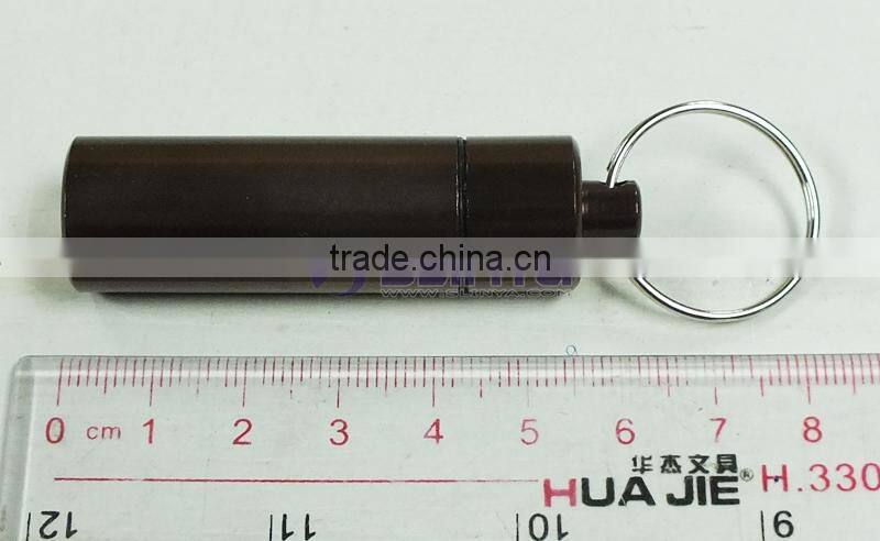 10ml/15ml/20ml 7 Color Option Smooth Oxidation Surface Mini Size Pill Storage Alloy Vial