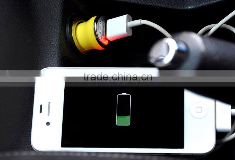 10 Colors Cheap Promotional 1A/5V Car Adapter USB Car Chargers For Mobile Phone iPhone