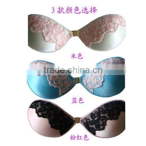 Front open sticky invisible self adhesive big women hot sex bra invisible bra